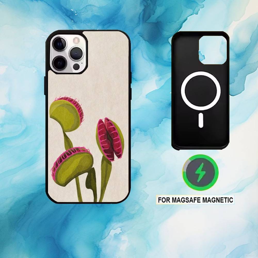 

Venus Flytrap Wonders Phone Case For iPhone17,16,15,14,13,12,11 Plus,Pro Max Magnetic For Magsafe Wireless Charging iPhone13PROMAX