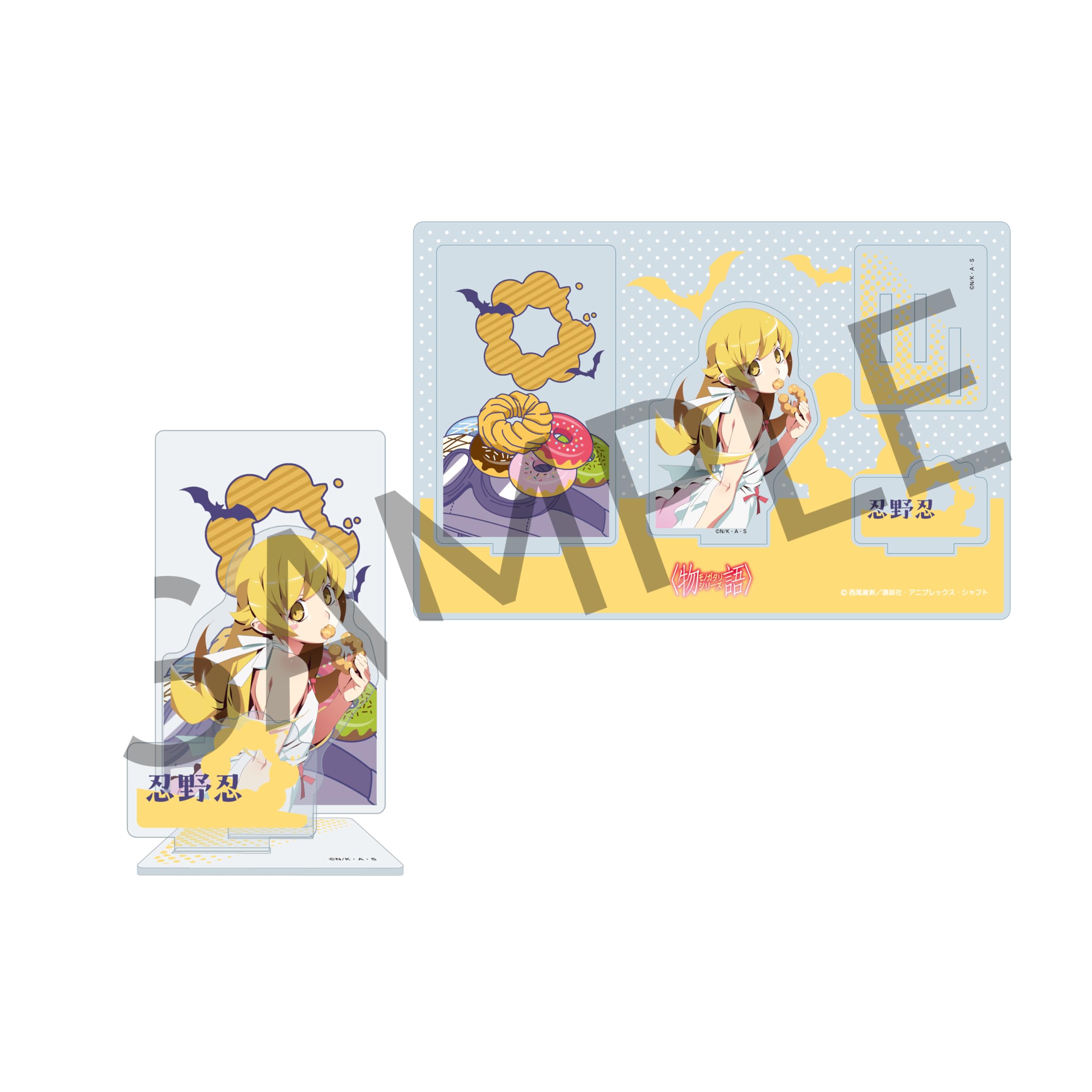 

Character Toy Monogatari Series [Shinobu Oshino] Hanafuda Pattern Acrylic Stand