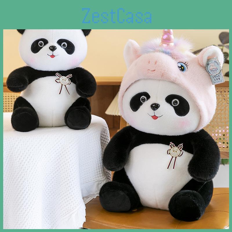 Panda Transform Unicorn Plush Toy Cute Cartoon Flower Children Gift Birthday
