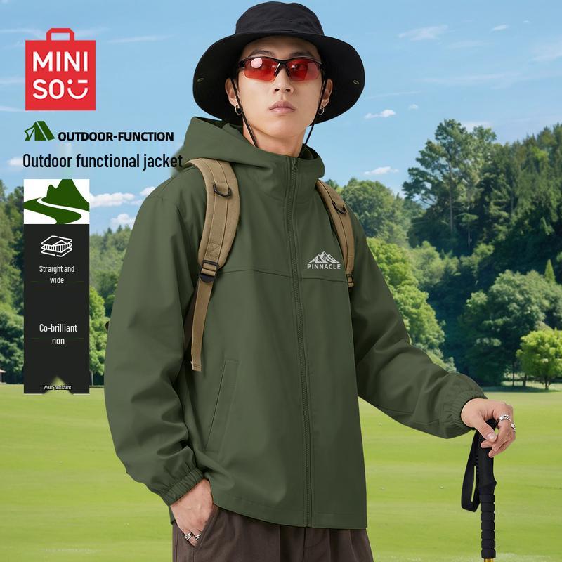 MINISO Men's American Retro Sports Jacket