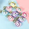 Little Rabbit Projector Light-Up Keychain: Cartoon Couple Bag Charm & Pendant Gift.