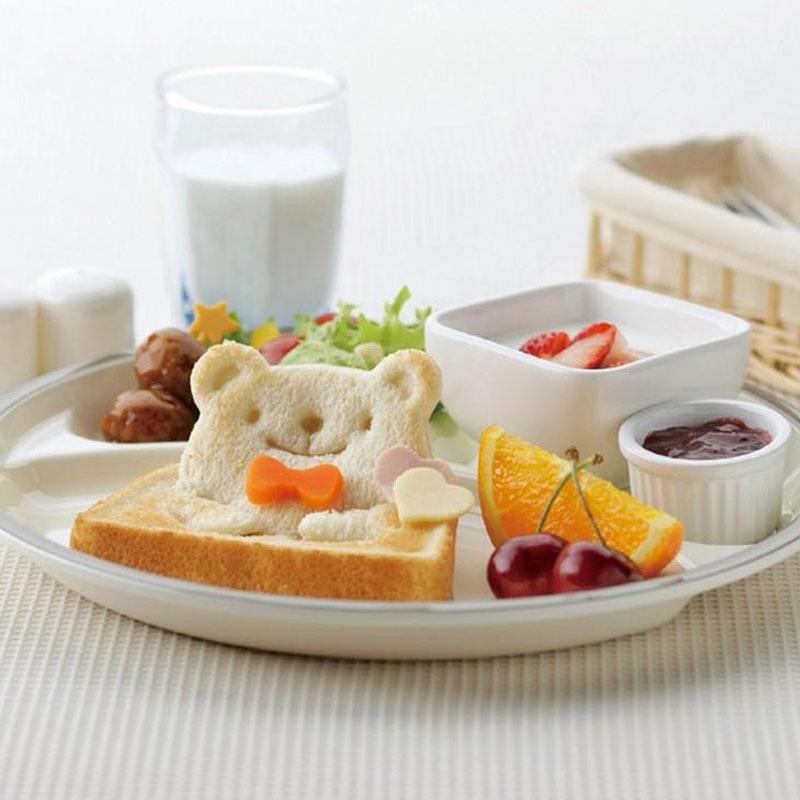 1Pc Cute Sandwich Bear Face Mold Shaper Bread Cutter With 3 Expression Safe Diy Food Mould Panda Shape Baking Tool For Kids