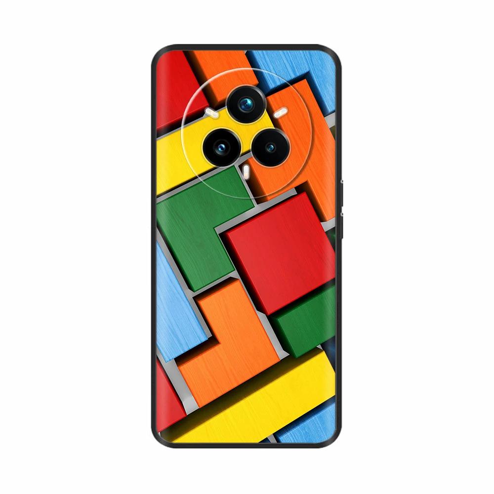 Für Realme 14 Pro Plus Hülle Rückseite Girly Mode Herz Blume Malerei Weiche TPU Hülle Fundas Für Oppo Realme 14 Pro+ Hüllen