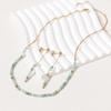 European and American Jewelry Amazon Fringed Stud Earrings Necklace Electroplated Collarbone Chain