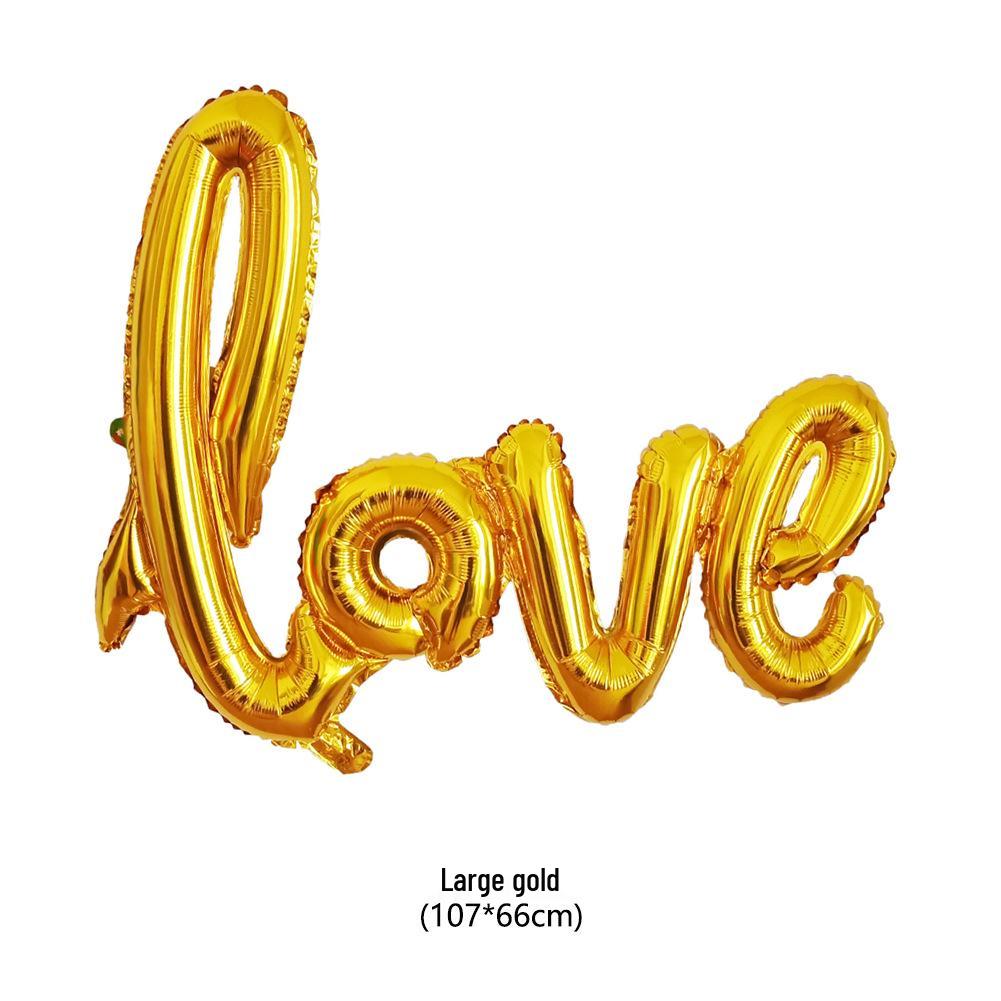 

Шарик из алюминиевой фольги с надписью LOVE для украшения свадьбы, Дня святого Валентина и предложения руки и сердца