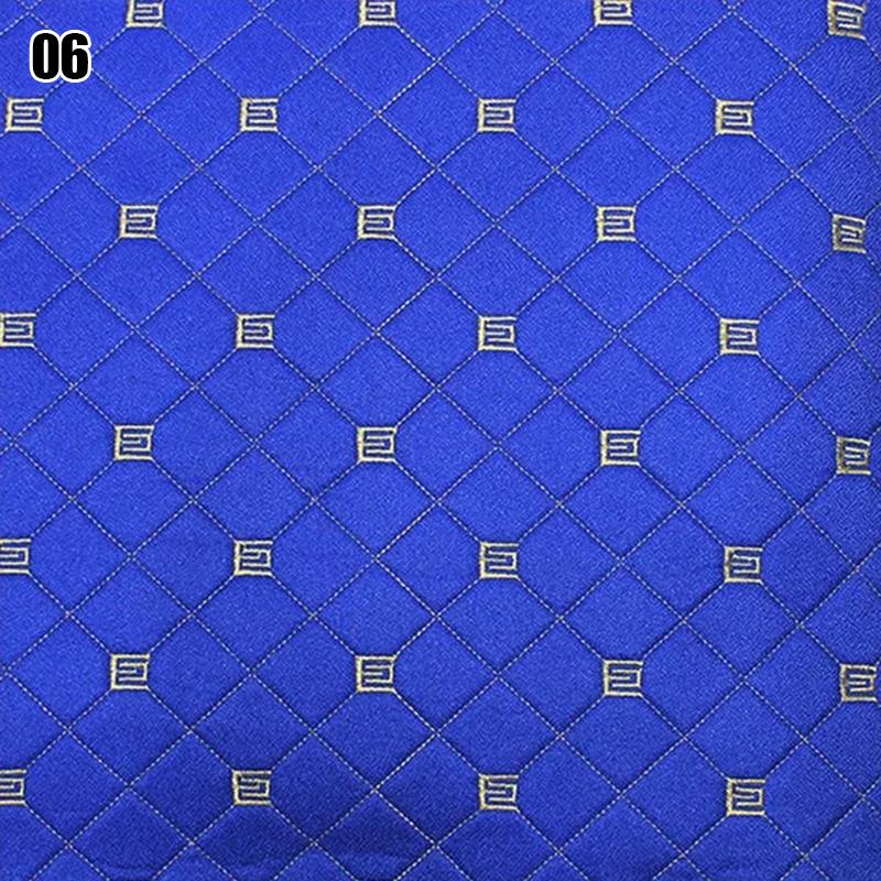 Thick Quilted Cotton Linen Fabric Sponge Embroidery Fabric For Car Roof Sofa Cushion Cover Bedside Soft Bag Upholstery Decor
