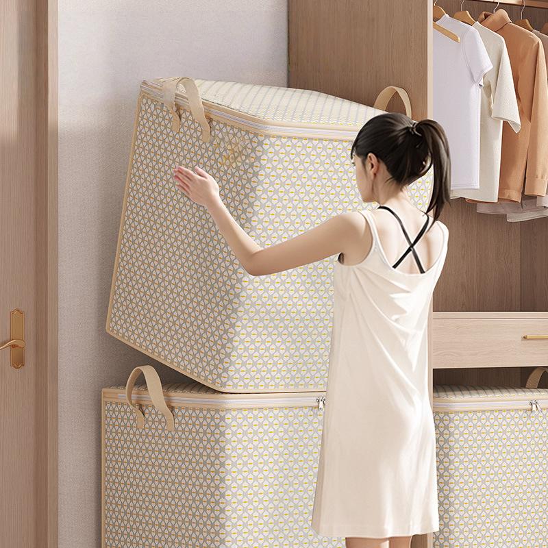 Extra Large Storage Bag - Multifunctional Bedding, Clothing, and Underwear Storage Bag with Zipper, Under Bed Storage Bag