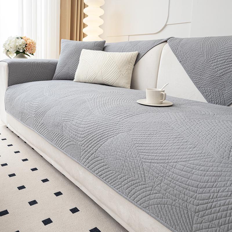 Washed Cotton Fabric Sofa Cushion Four Seasons Universal Non-Slip Seat Cushions Simple Modern Light Luxury Sofa Cover Cover Cloth