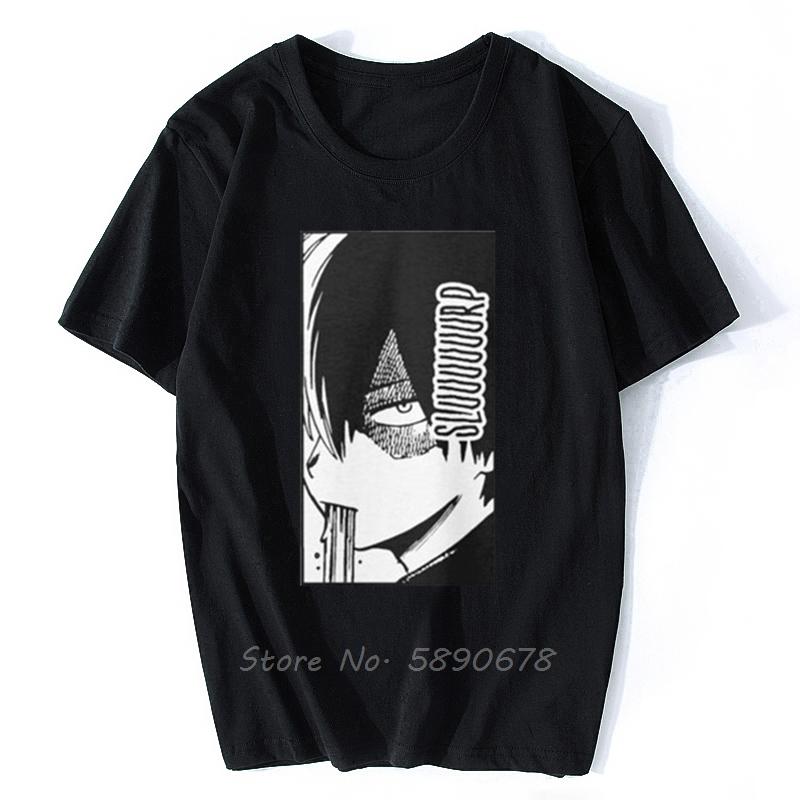 Shoto Slurp T Shirt Shoto Todoroki Endeavor Hero Academia Izuku Deku Bakugo All Might Mha Unisex Cotton Tees Tops