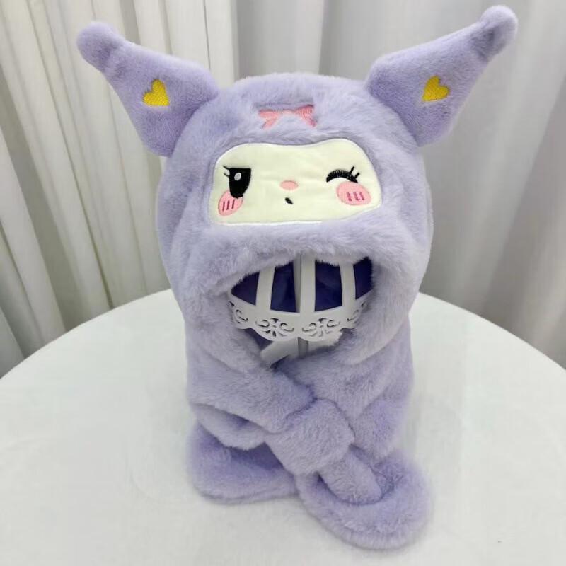 Zestaw zimowy dla dziewczynek Kuromi: czapka i szalik