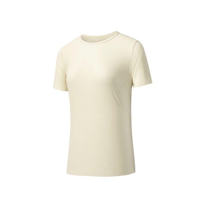 

Anta Champion All-Weather Series Solid Color Soft Versatile Simple Short Sleeve T-Shirt Women tops 162620111-8 2XL
