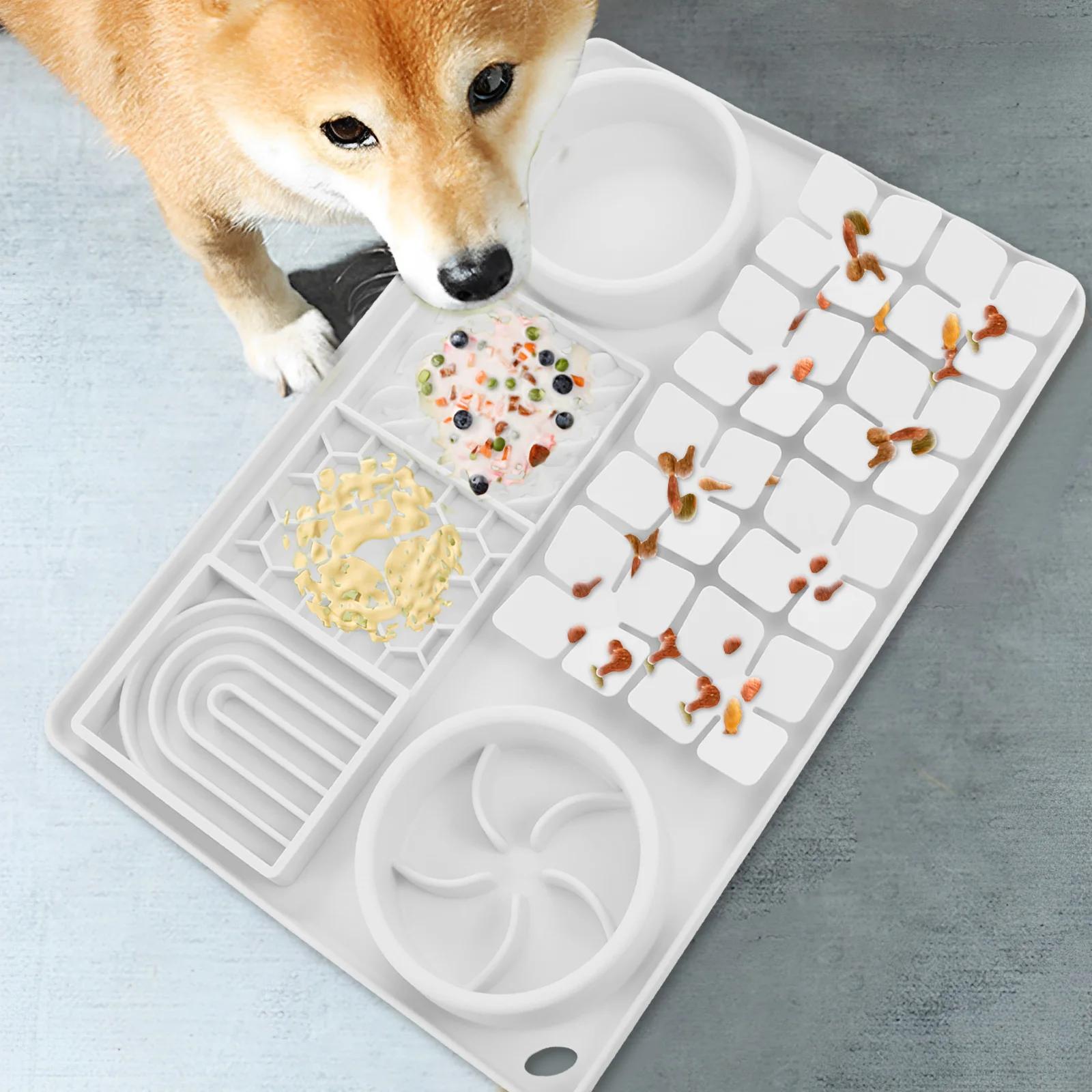 

Pet Lick Silicone Mat for Dogs Pet Slow Food Plate Dog Puzzle Toy Firm Slow Feeder Bowl Safe Food Training Dog Feeder Supplies