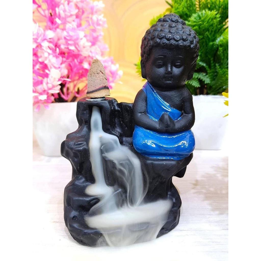 Decorative Showpiece - 8 Cm (Polyresin, Blue)