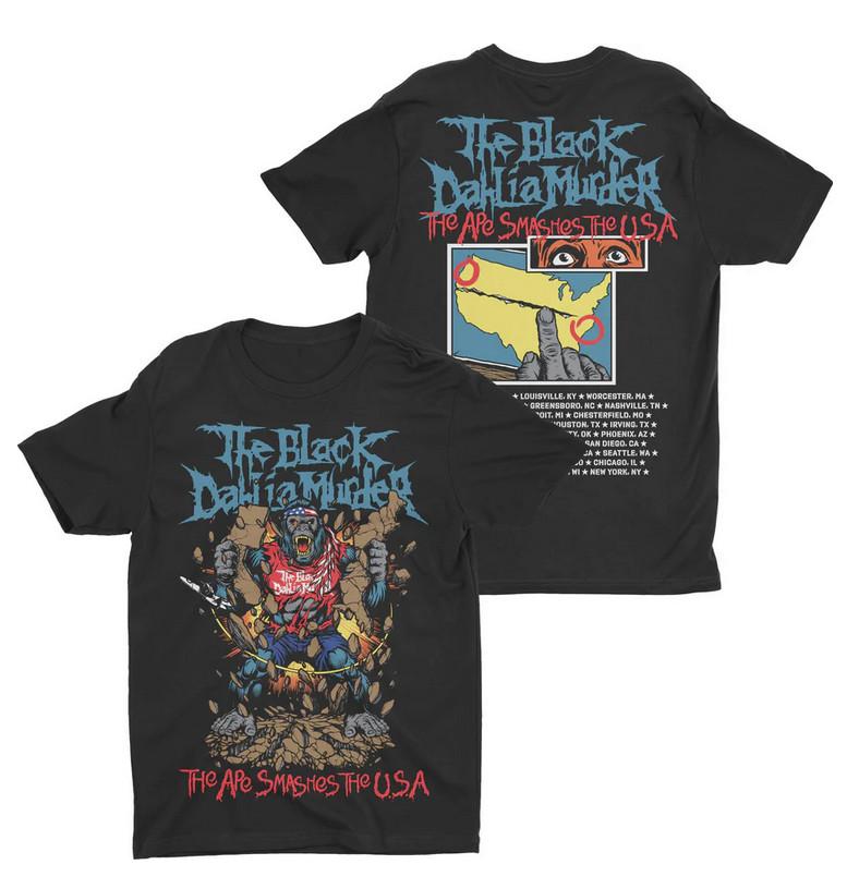 Brutality Across the USA: Smashes Edition – The Black Dahlia Murder Tee XXXL