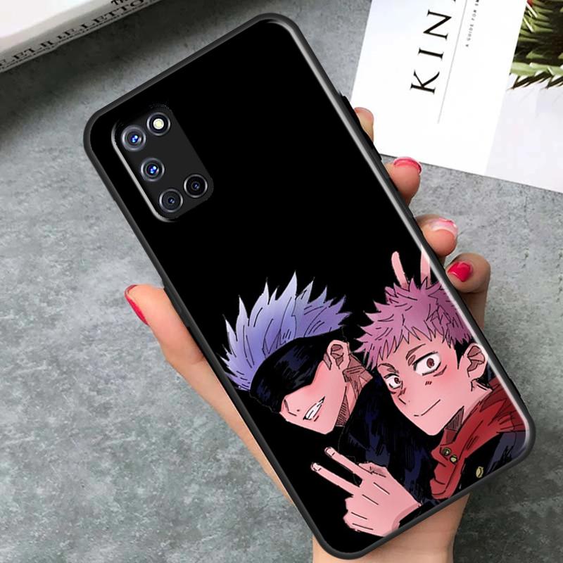 

Аніме-чохол Jujutsu Kaisen Gojo Satoru для OPPO Reno 5 Lite 2Z 2F A15 A52 A72 A92 A83 A54 A74 A94 A5 A9 A31 A53S 2020 Coque OPPO A74 4G