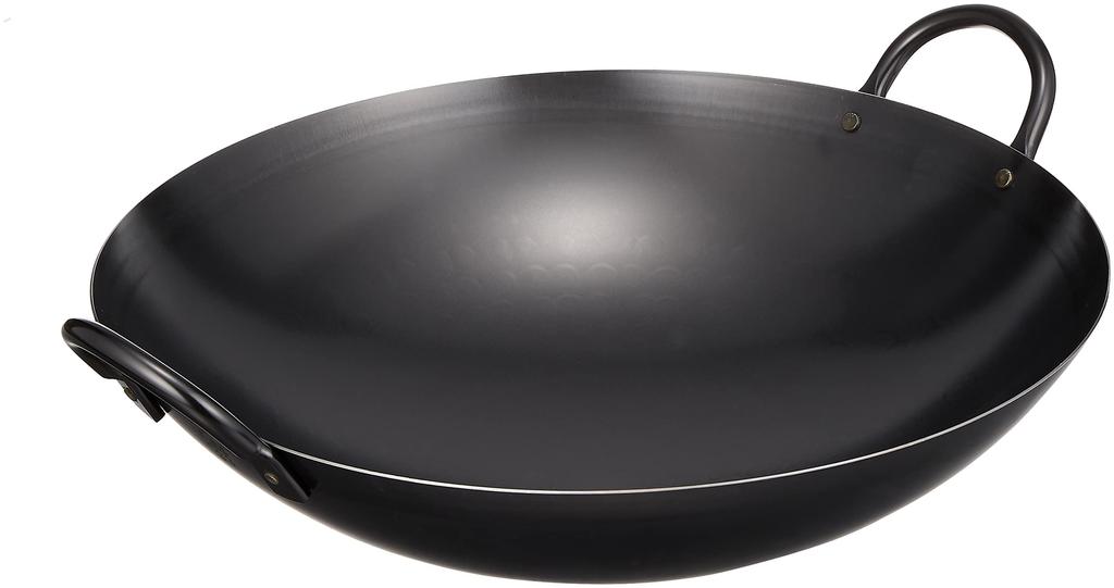 Endo Shoji Commercial Wok 39cm tepané železo Vyrobeno v Japonsku ATY03039