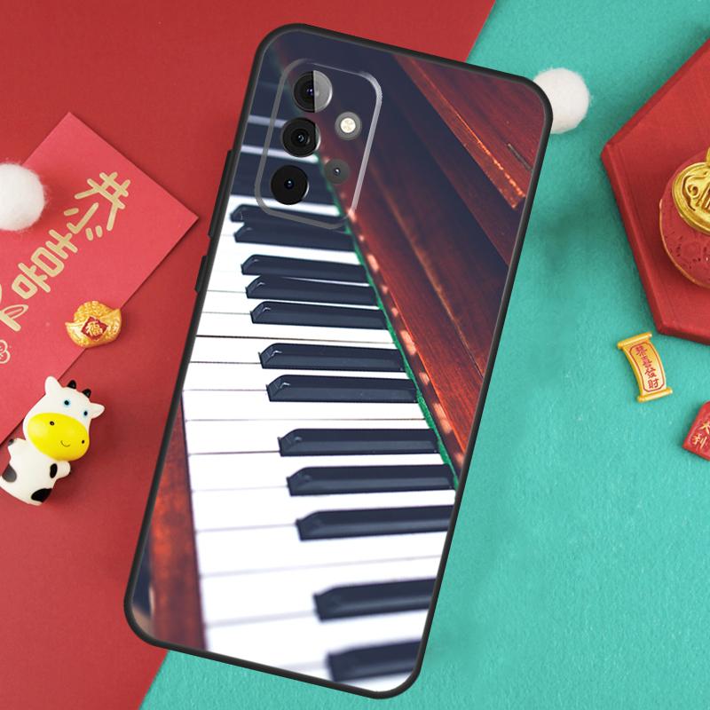 Piano Keys Musical Case For Samsung Galaxy A13 A33 A53 A15 A25 A35 A55 A54 A34 A14 A71 A51 A12 A32 A52 Cover