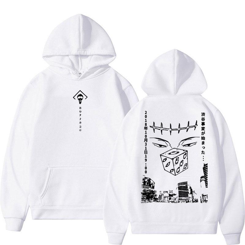 Vintage Anime Jujutsu Kaisen Graphic Hoodies Hanakomi Harajuku Fashion Manga Long Sleeve Fleece Oversized Men Women Sportwear