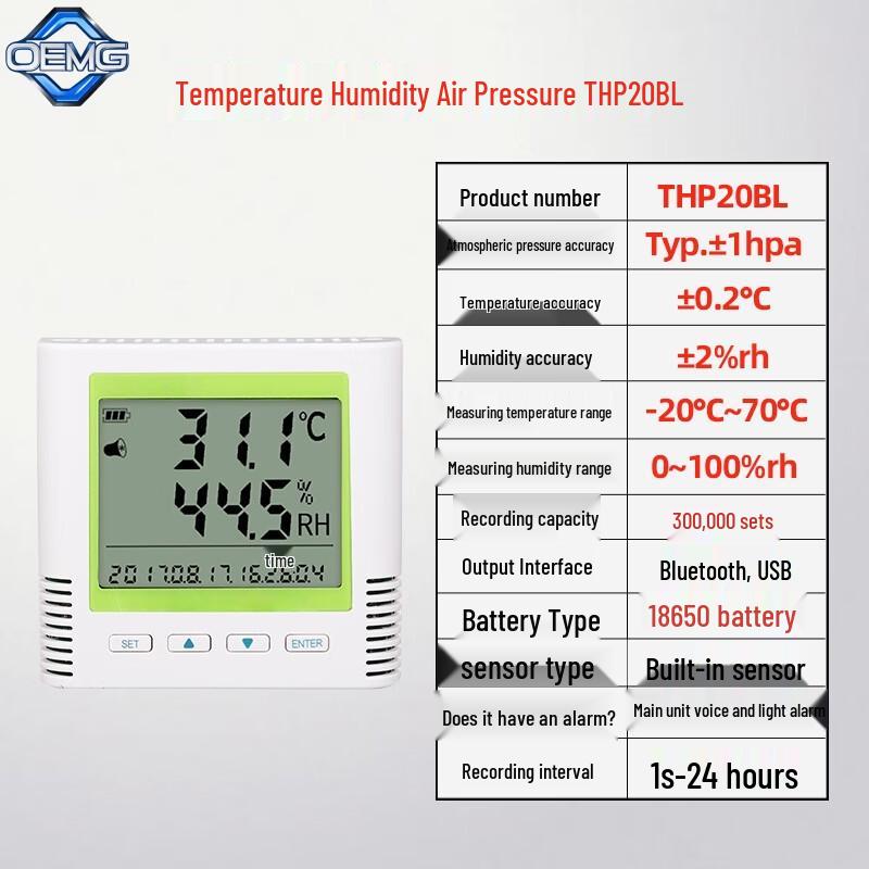 OEMG Bluetooth Temperature & Humidity Data Logger