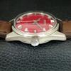 VINTAGE SEIKO HAND-WINDING 66B JAPAN BOY REFURBISHED RED DIAL WATCH a704664-1