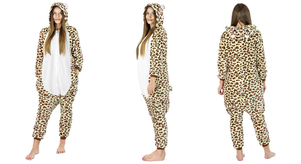 Einteiler Kigurumi Schlafanzug Kostüm - Leopard Einteiler Kigurumi Schlafanzug Kostüm - Leopard