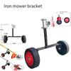 A33R-Universal Metal Wheels For String Trimmer Grass Eater Weed Adjustable For Tube 26Mm(1Inch) 28Mm(1.1Inch)