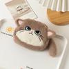 Plüsch-Katzen-Münzbörse mit gesticktem Cartoon-Design für Kinder und Studenten