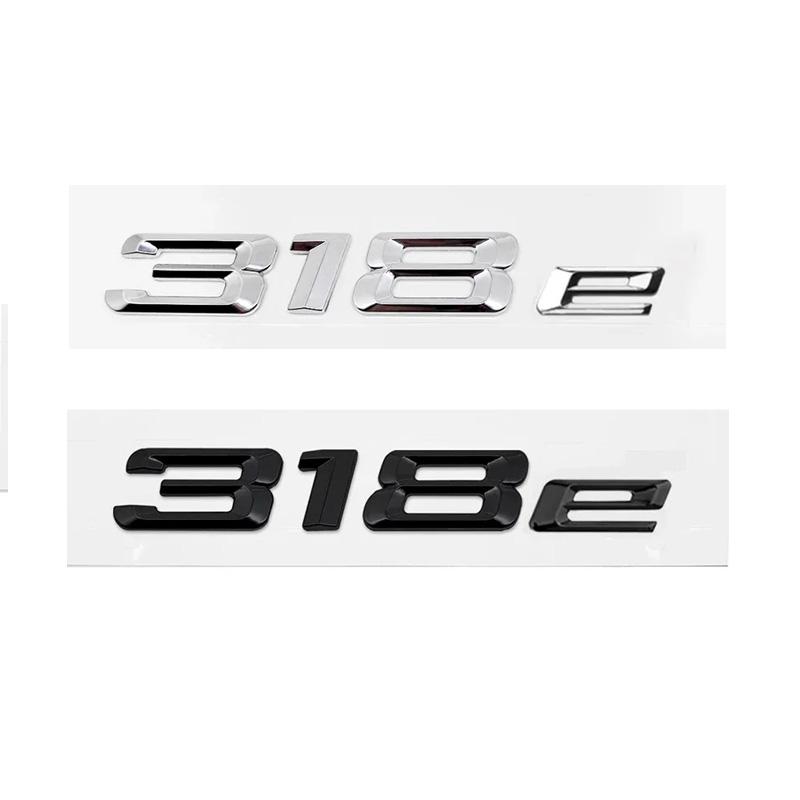 ABS Auto Kofferraum Buchstaben Logo Plakette Emblem Aufkleber Für BMW 316e 318e 320e 323e 325e 330e 335e 530e E46 E90 E91 F30 F31 F34 G20 G30