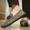 Suede Leather Man All-match Loafers Luxury 2024 Casual Shoes for Men Boat Shoes Handmade Men Slipon Driving Shoes Male Moccasins