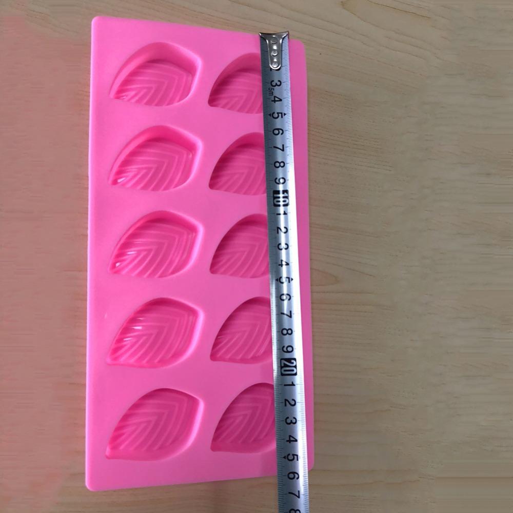 1 Pc Leaf shape Silicone Cake Mold Handmade Soap Mold Chocolate Fondant Cake Decorating Tools Baking Cakes Forming Tool