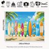 2D Summer Beach Surfboard Tapestry Wall Hanging