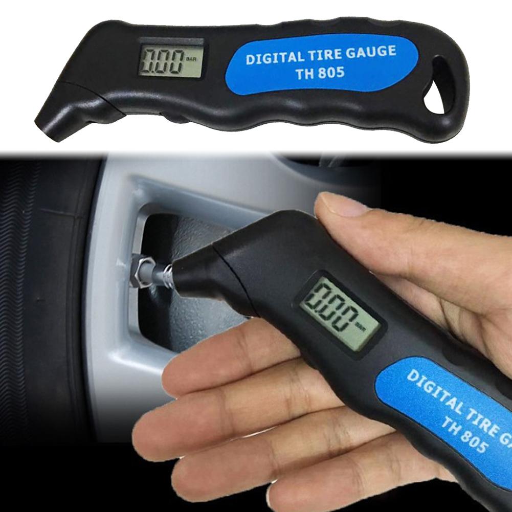 Portable Digital LCD Tyre Tire Air Pressure Gauge Tester Tool Car Safety Tool Handheld Tyre Gauge For Car Truck Bike Motorcycle
