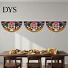 Colorful Cemetery Memorial Flag Day of The Dead Skull Bunting Banner, Marigold Print Fiesta Yard Sign Hanging Flag, Sugar Outdoor Party Decor