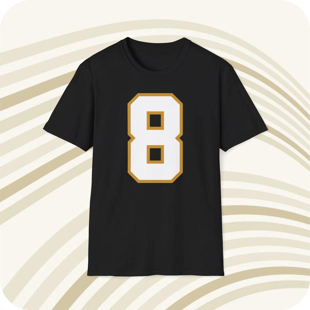 Archie Manning #8 New Orleans Saints NFL Jersey T Shirt - Front & Back Print