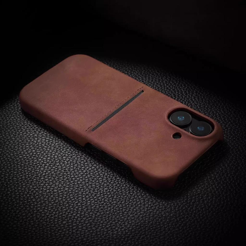 Suitable for Apple 16 Promax Skinfeeling Sheepskin Phone Case Card Apple 15 Advanced Anti Drop Magnetic Protective Case
