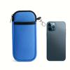 1 st bärbart skyddsfodral för glasögon, kan förvara mobiltelefoner, hörlurar, glasögon, bankkort och andra föremål