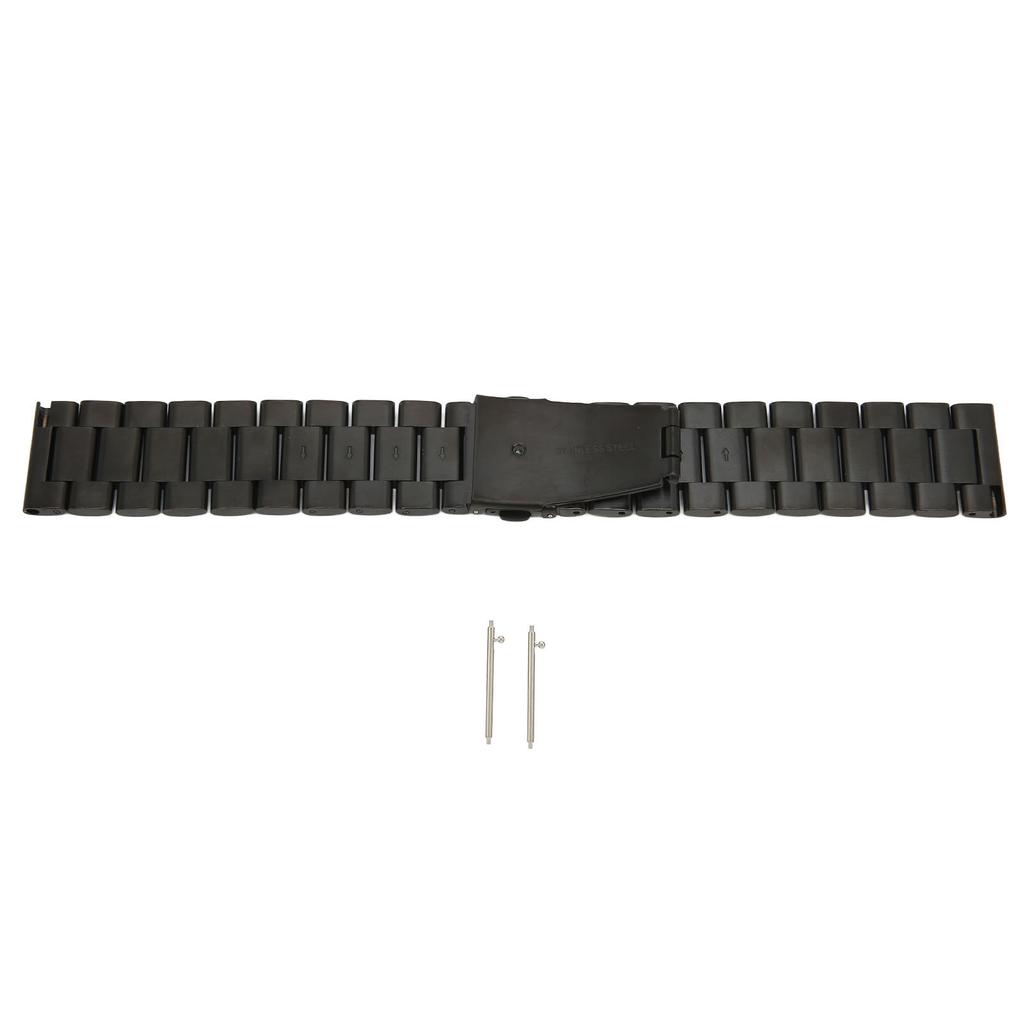 22mm Universal Steel Watch Band for Huawei GT 3 Fashionable Steel Watch Wristband AccessoryBlack