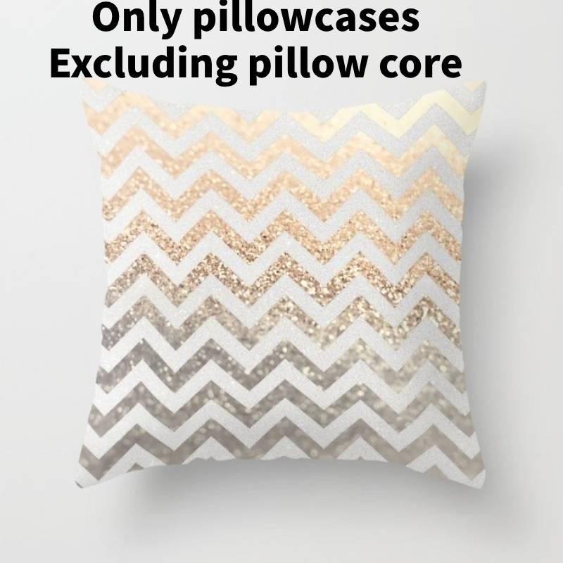 Modern Minimalist Cotton Cartoon Letter Cushion Cover Soft Peach Skin Plush Pillow Cover