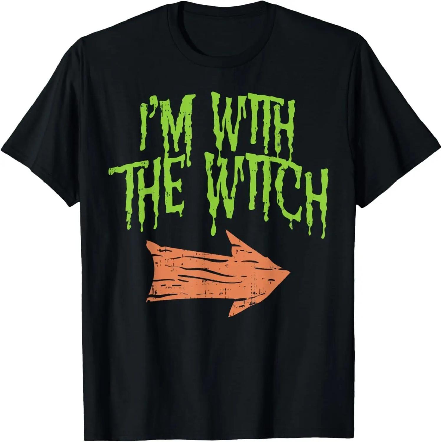 Im With The Witch Funny Husband Halloween Costume Couple Men T-Shirt S