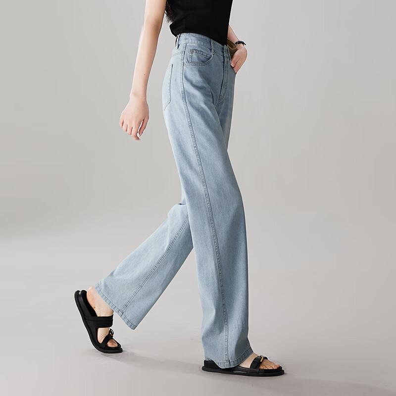 SOFSIL 2026 Summer Women's High Waist Loose Straight Jeans