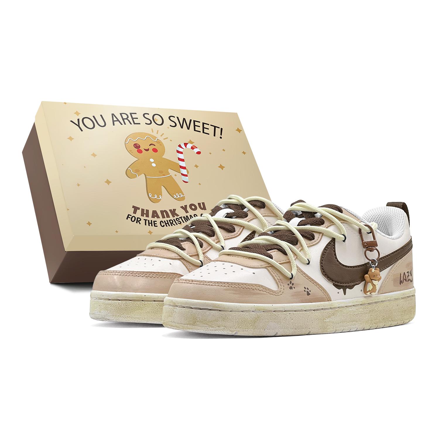 

Nike Court Borough GS Couple s, Lazy Kitten, Chocolate Heart, Distressed Sole, Deconstruction Design Low top BQ5448-100(TeamS2-S-BOX) 38.5