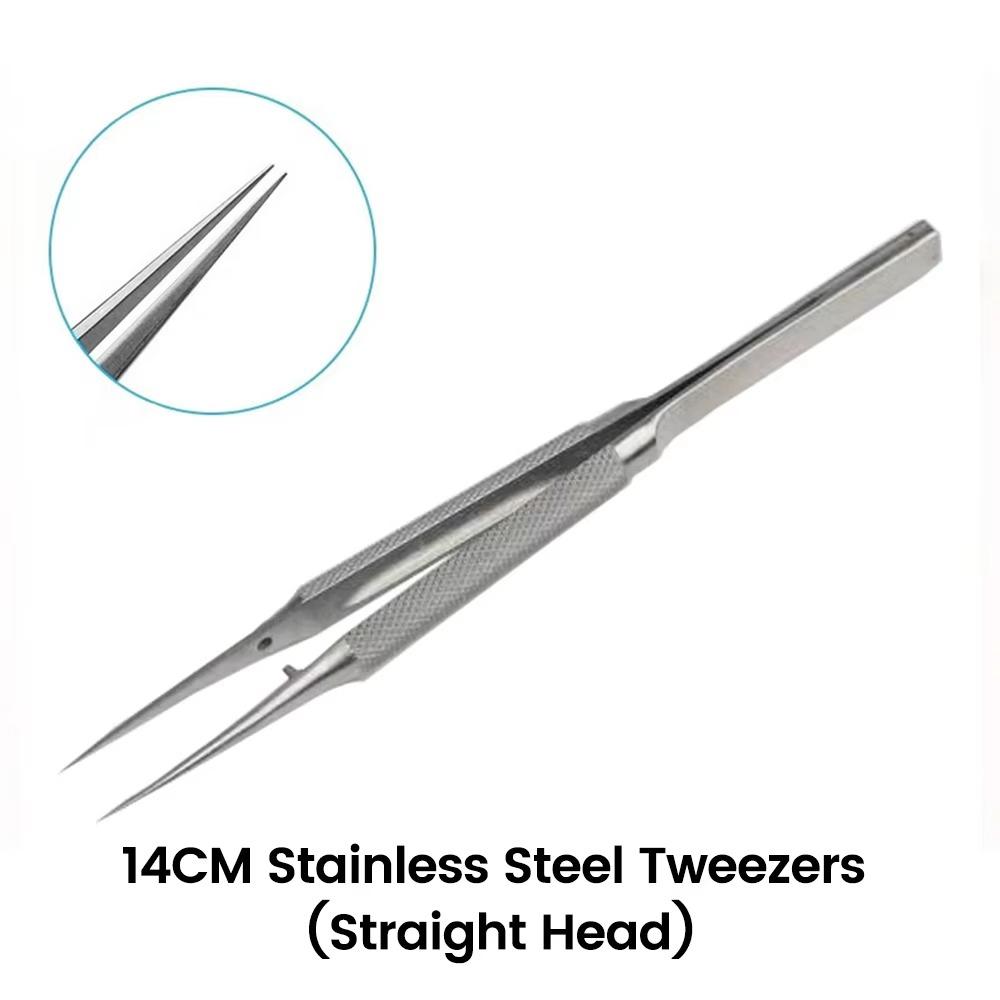 0.15mm Fine Tip Tweezers Stainless Steel Precision Repair Tools Durable Craft Tweezers