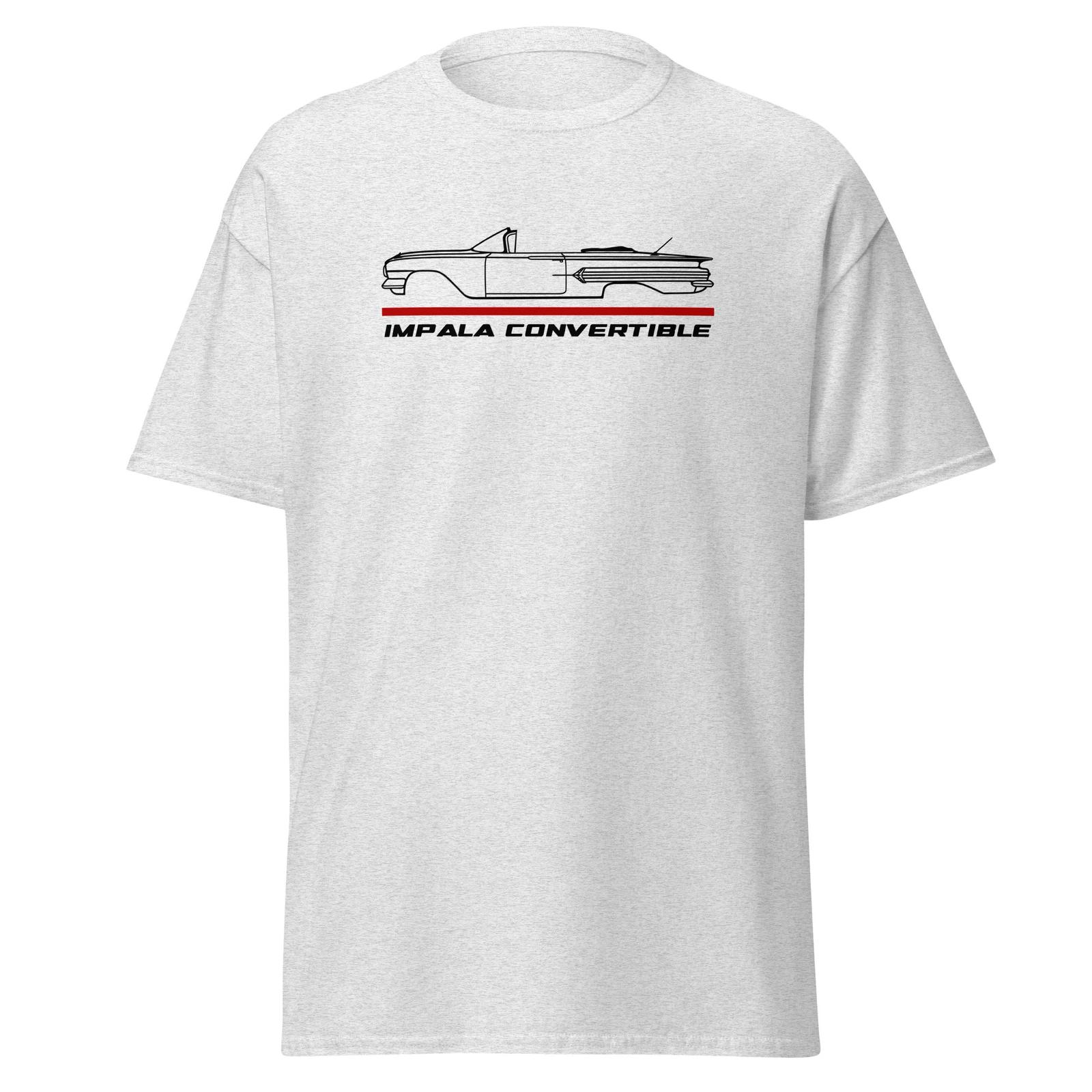 Premium T-Shirt For Chevrolet Impala Convertible 1960 Car Fans Birthday Gift Tee 2XL