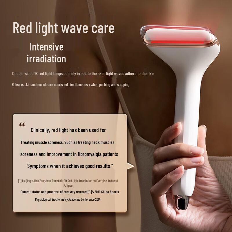 Red Light Warming Vibration Gua Sha Tool CN plug (adapter included)