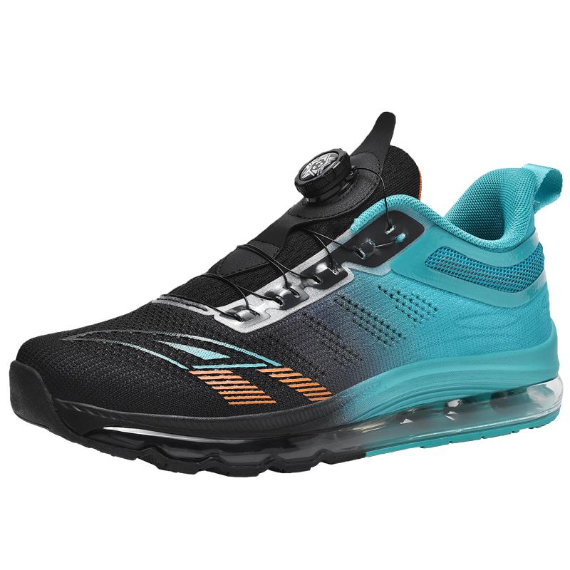 

Мужские летние дышащие спортивные и повседневные кроссовки, молодежные, со вращающейся пряжкой, слипоны, модные 48