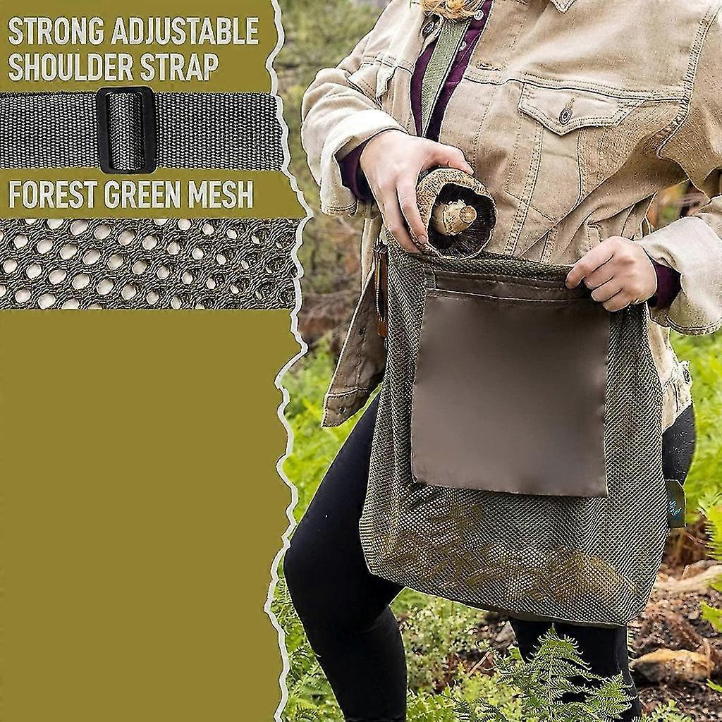 Mesh Foraging Bag Mushroom Bag Mushroom Hunting Bag For Mushroom Decor Lovers