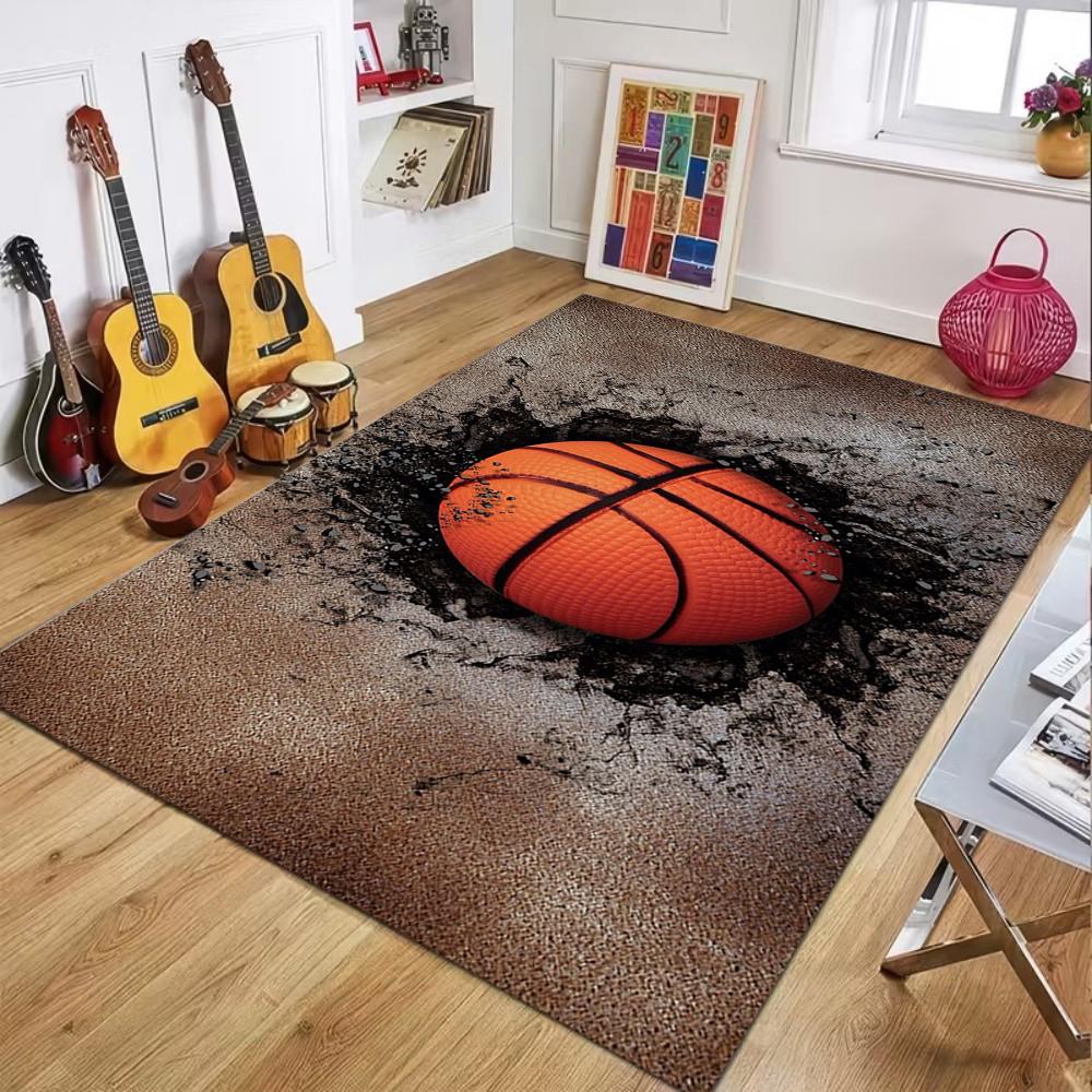 Tappeti da Basket alla Moda Tappetino Gioco per Bambini Tappeti per Soggiorno Camera da Letto Tappetino Pavimento Facile da Pulire Decorazione per la Casa Morbido Tappetino per Tavolo e Sedie Regalo