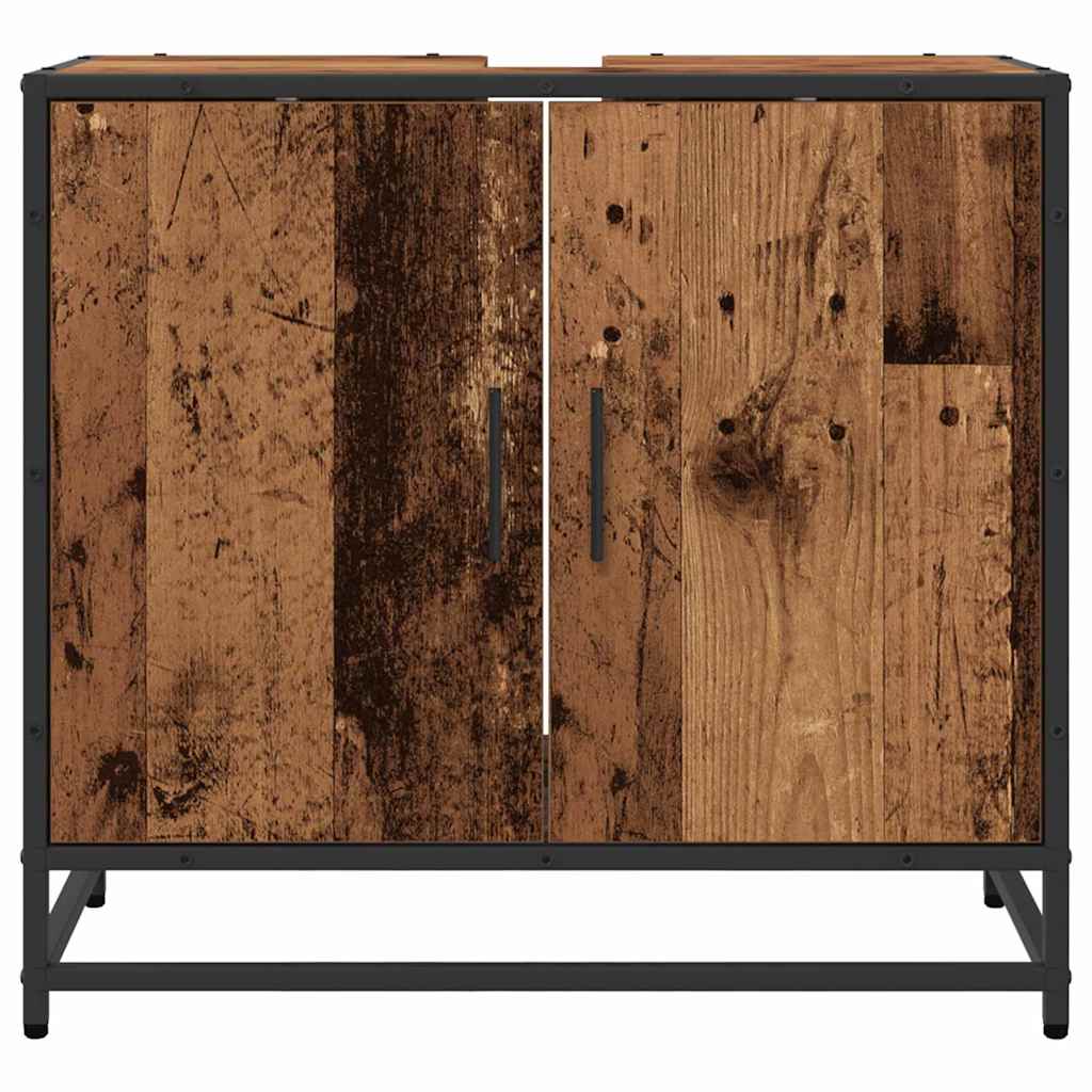 Waschbeckenunterschrank Altholz-Optik 65 x 33 x 60 cm Holzwerkstoff