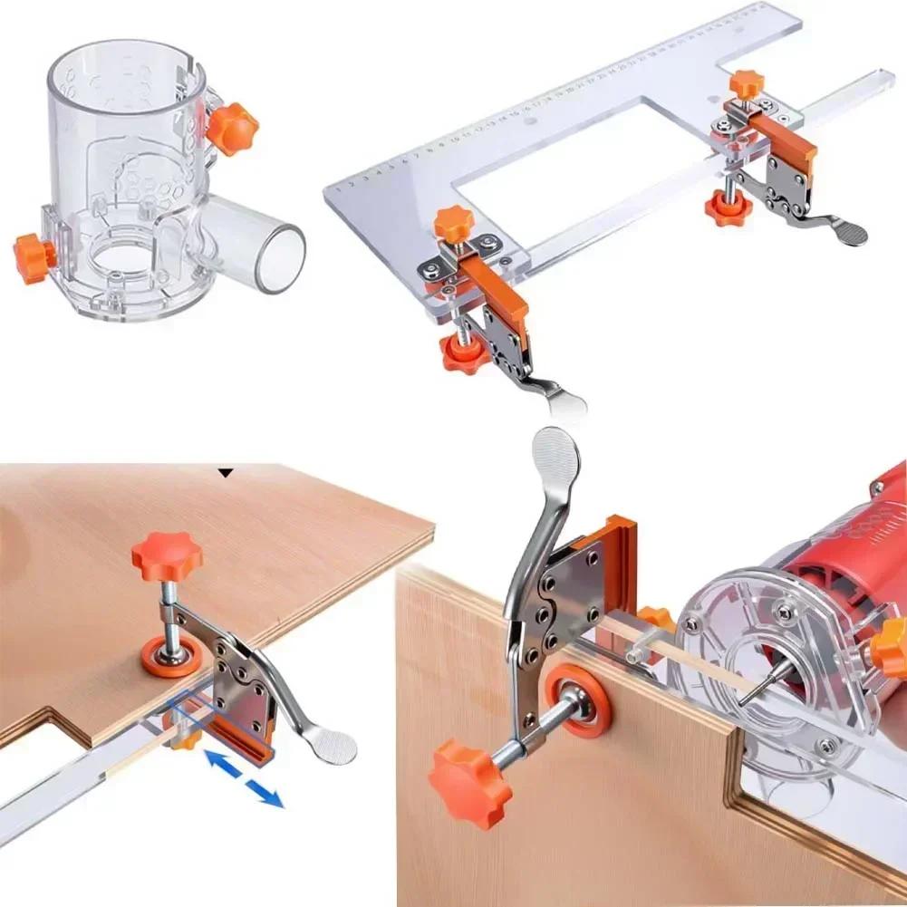Woodworking Slotting For Mold Cabinet Door Auxiliary Tool Plate Clamp Drilling  For Power Tool Accessory