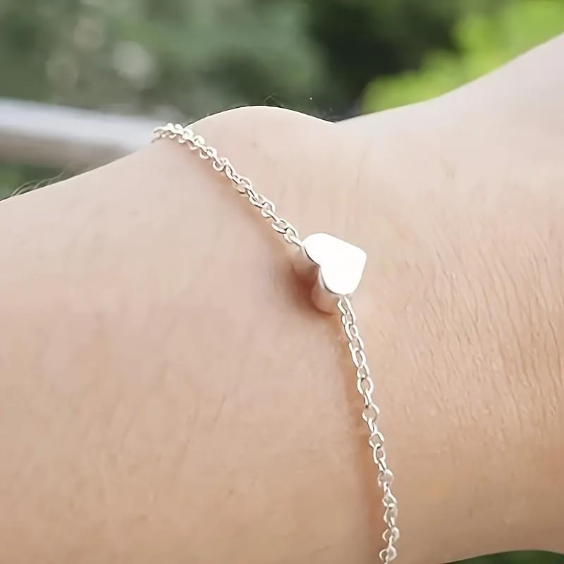 European and American Hot-Selling Double-Layer Heart Anklet - Minimalist Beach Jewelry for Women